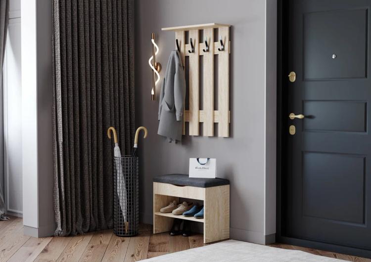 Прихожая ОРИОН Вешалка 600 Дуб сонома